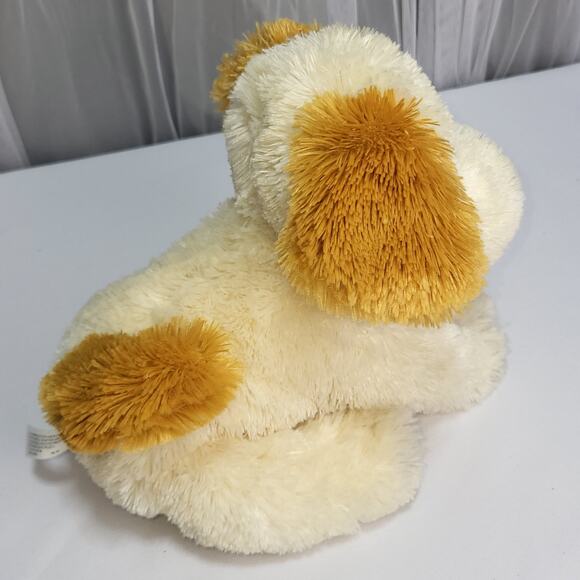 10" Commonwealth Yellow Lab Cream Beige Tan Puppy Dog Stuffed Plush Animal Toy - Picture 5 of 12